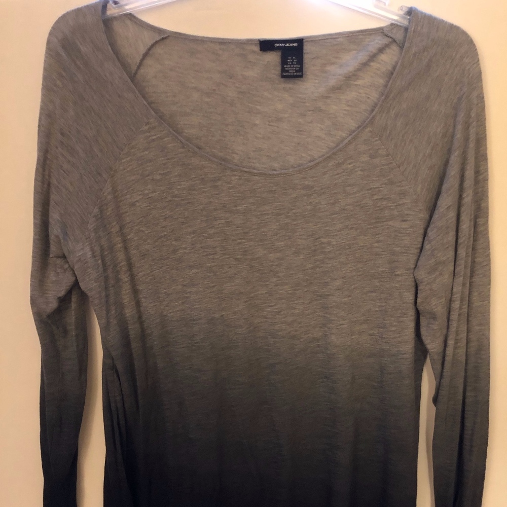 Grey, black hombre top